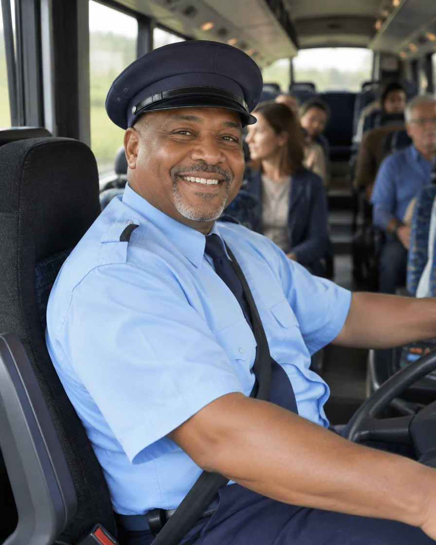 Passenger coach driver